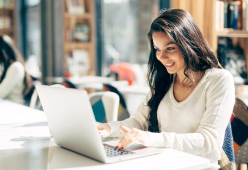 woman on laptop