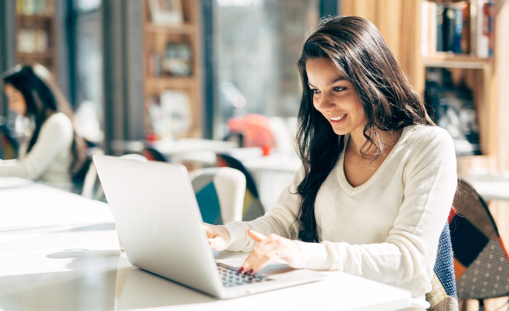 woman on laptop