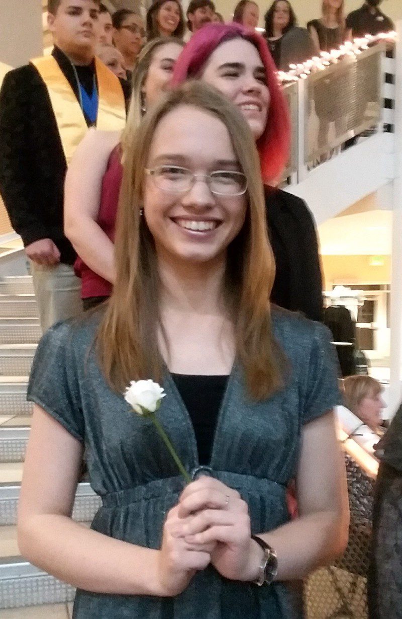 Mariah at PTK Induction