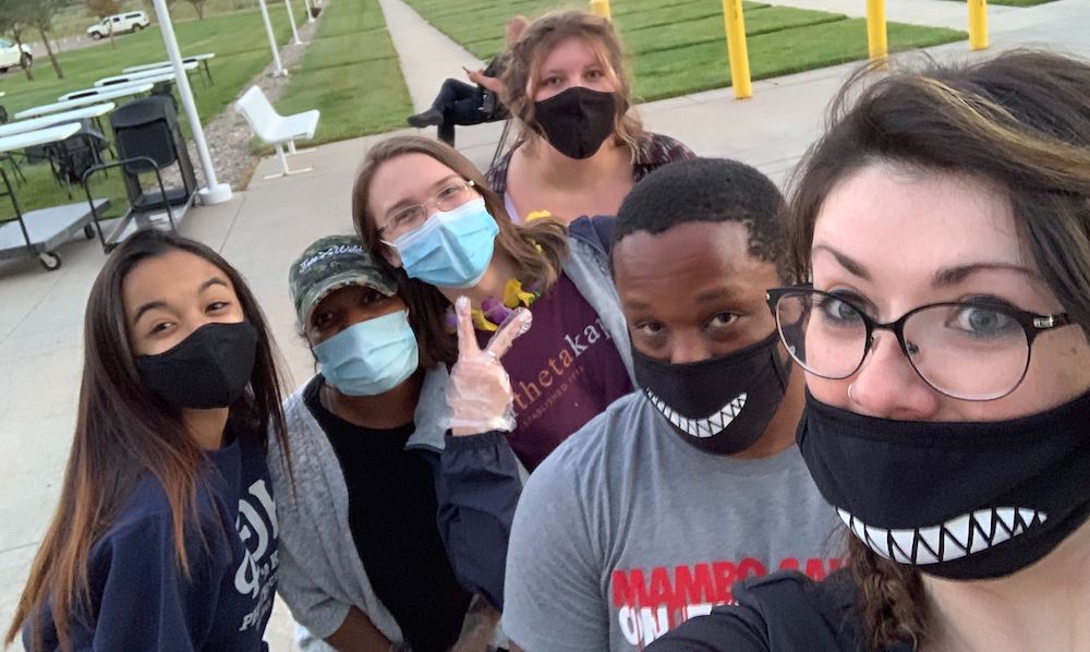 Students with Face Masks