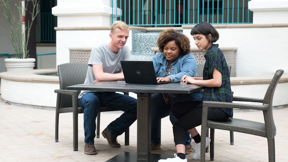 Students with Laptop