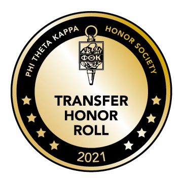 2021 Transfer Honor Roll badge