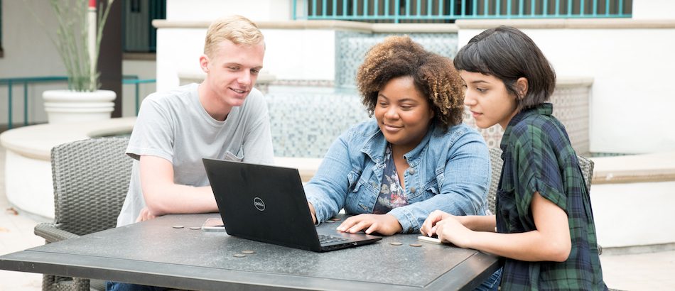 Students with Laptop